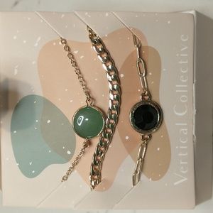 Vertical Collective bracelet trio